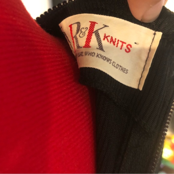 Vintage 1970s R&K Knits Black Long Sleeve Kaftan Maxi Dress - Picture 10 of 10